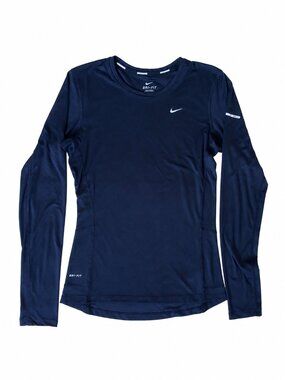 Nike Dri-FIT Black Tailored Running Long Sleeve Top | Size Small